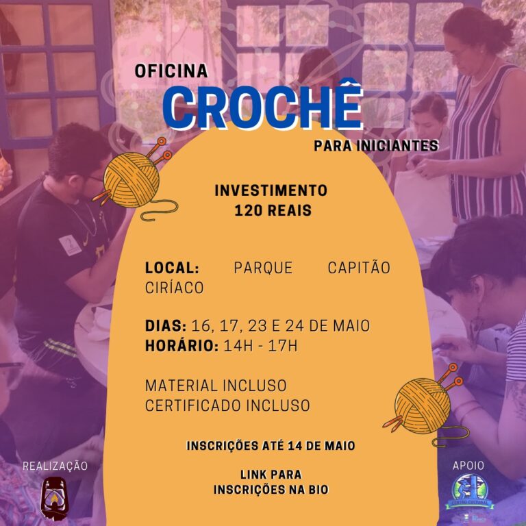 Quer aprender crochê? Coletivo abre oficina em Rio Branco; confira