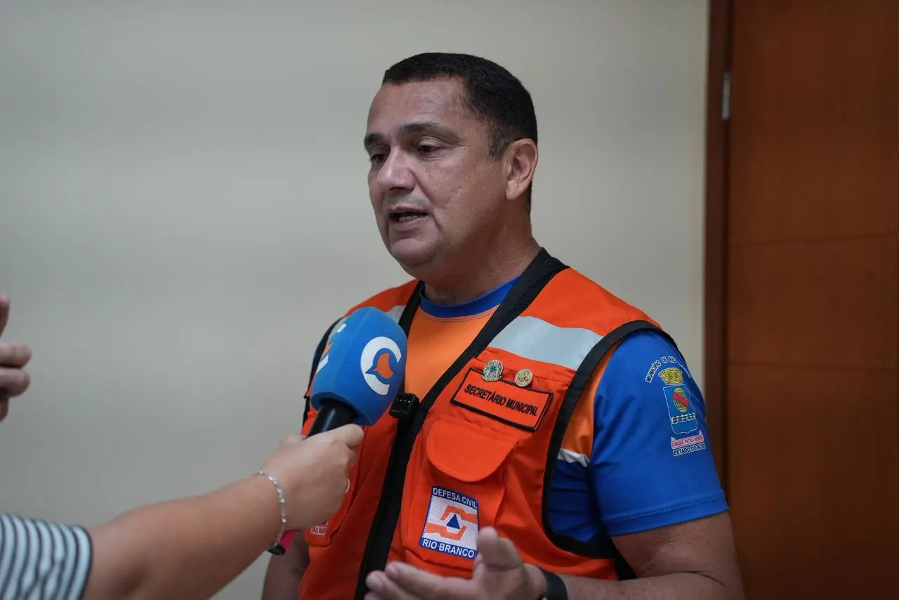 Coordenador da Defesa Civil Municipal, tenente-coronel Cláudio Falcão