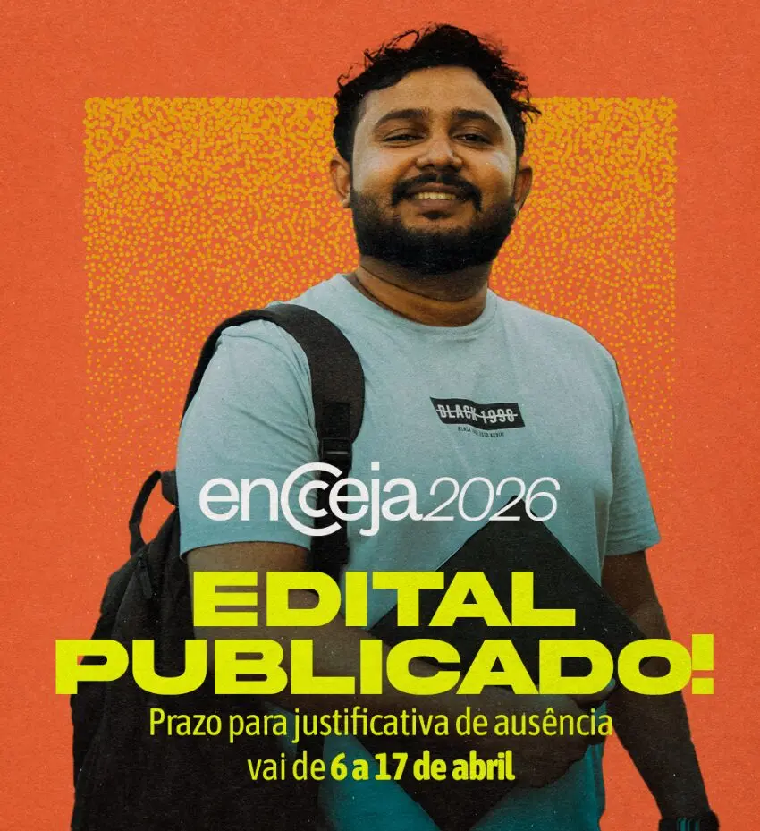 Edital do Encceja 2026 é publicado; saiba prazos e regras para inscrição