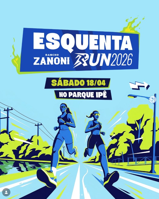 Esquenta da Zanoni Run 2026 acontece neste sábado no Parque Ipê