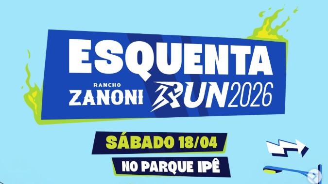 Esquenta da Zanoni Run 2026 acontece neste sábado no Parque Ipê