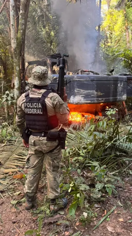 PF e Ibama desarticulam logística de garimpo ilegal em reserva indígena