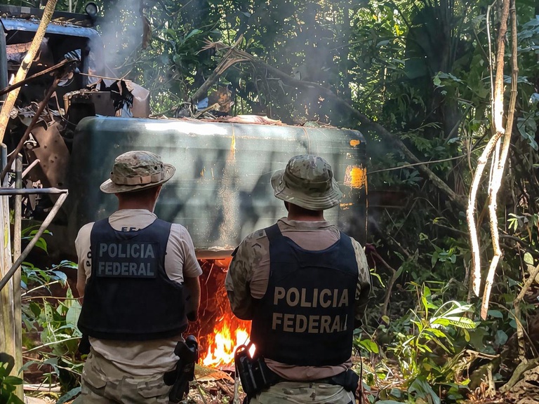 PF e Ibama desarticulam base de garimpo ilegal em Rondônia