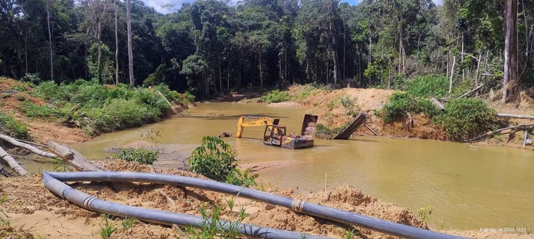 PF e Ibama desarticulam base de garimpo ilegal em Rondônia