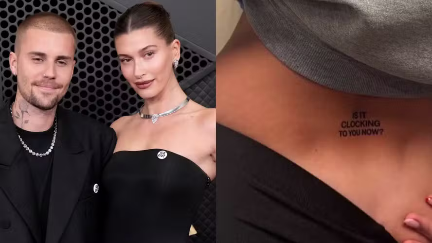 Tatuagem provocativa de Hailey Bieber repercute no Coachella
