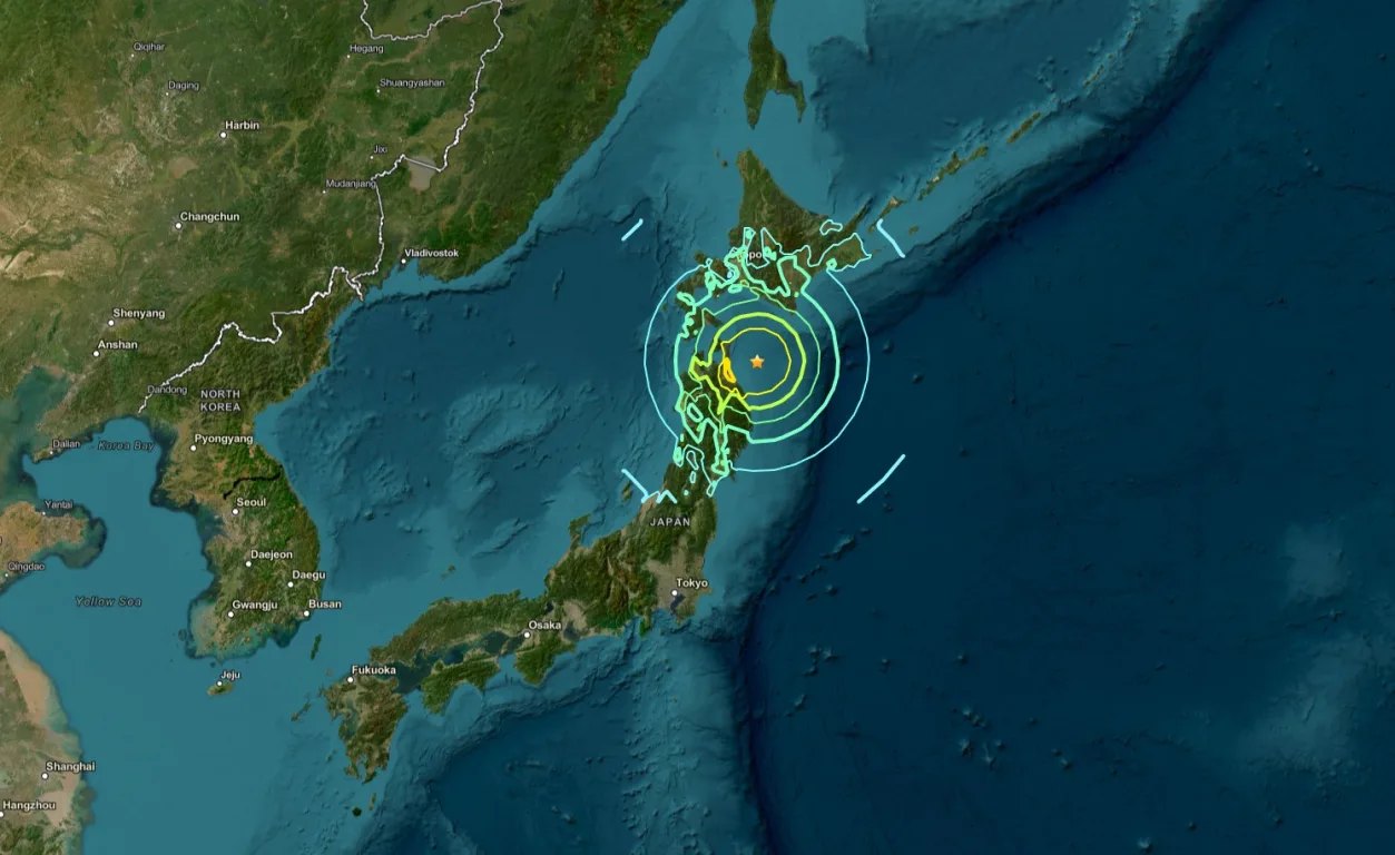 Terremoto de 7,5 graus atinge costa do Japão e gera risco de tsunami