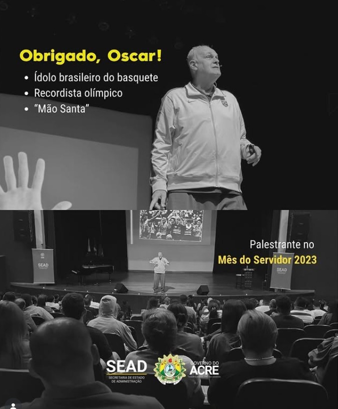 Governo lamenta morte de Oscar Schmidt e relembra passagem pelo Acre