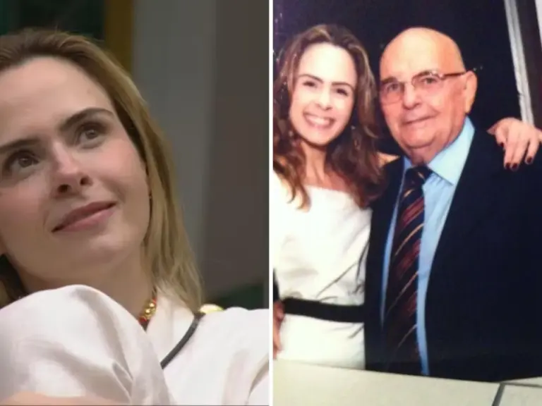 Ana Paula chorou e demonstrou tristeza momentos antes de perder o pai