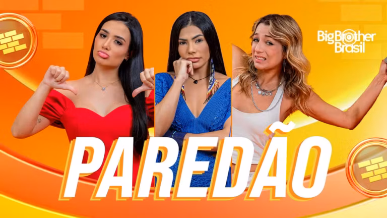 Jordana, Marciele e Samira formam o 14º Paredão do BBB 26