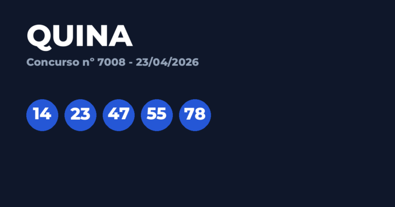 Resultado Quina 7008