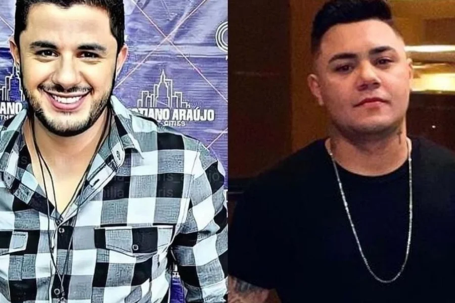 Filhos de Cristiano Araújo aparecem em foto rara ao lado do tio Felipe