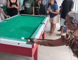 ContilNet Notícias - O seu portal de notícias do Acre Vovozinha dá aula de sinuca e viraliza nas redes