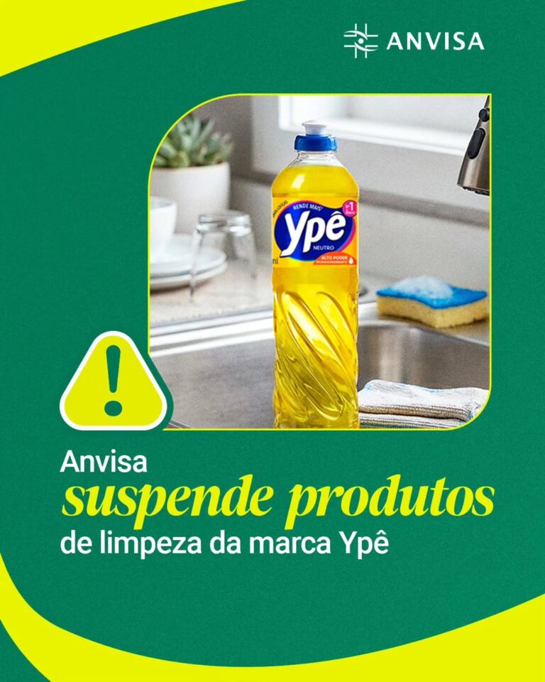 Anvisa suspende venda de detergentes e sabões da marca Ypê Anvisa suspende venda de detergentes e sabões da marca Ypê