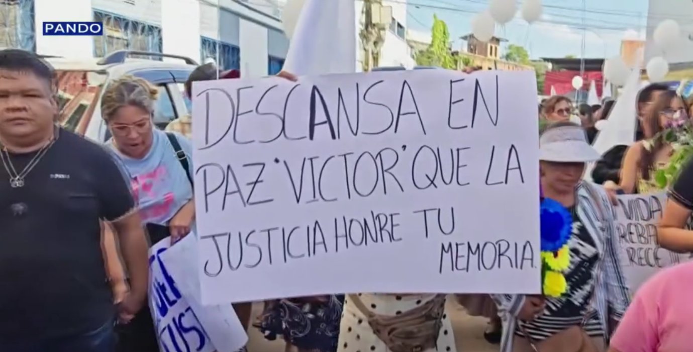 Morte de empresário gera forte comoção e marcha por justiça em Cobija Morte de empresário gera forte comoção e marcha por justiça em Cobija