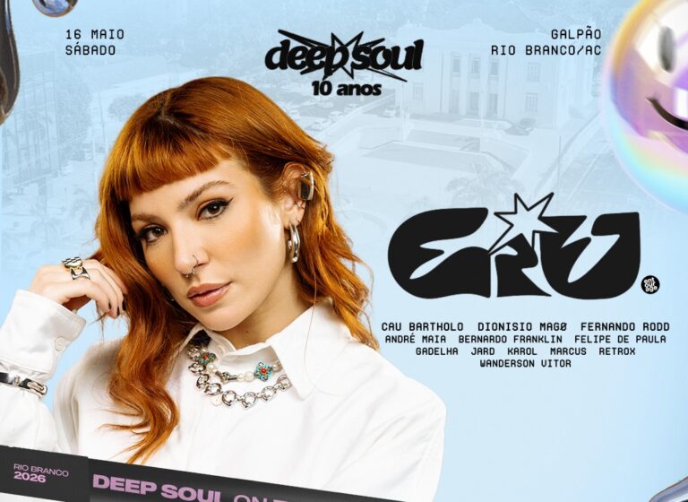 Rio Branco recebe festa Deep Soul com DJ Giu e line-up regional Dep