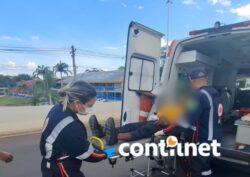 ContilNet Notícias - O seu portal de notícias do Acre Homem fica ferido após bater motocicleta contra estrutura em elevado