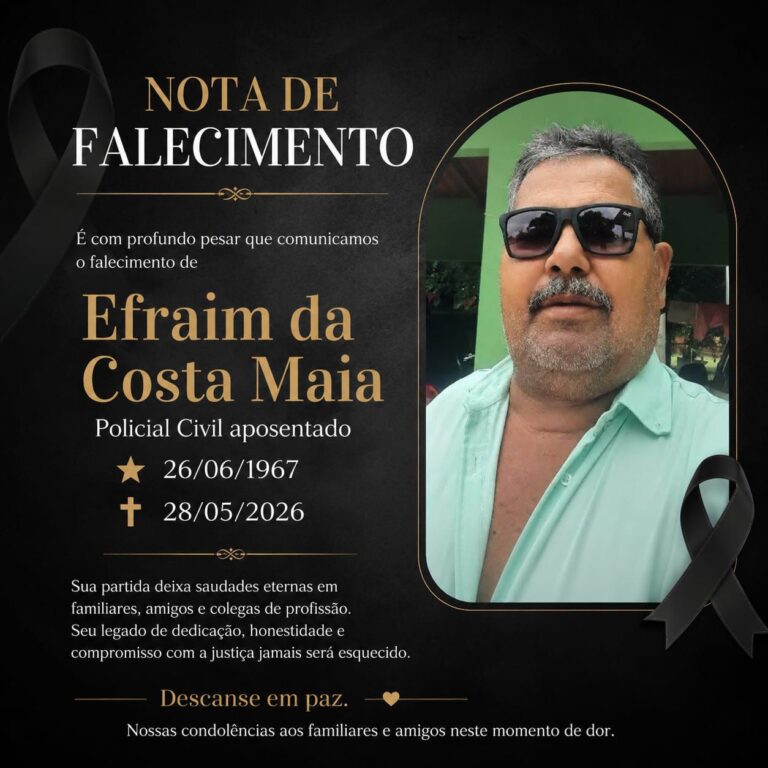Morre Efraim Maia, policial civil aposentado de Sena Madureira