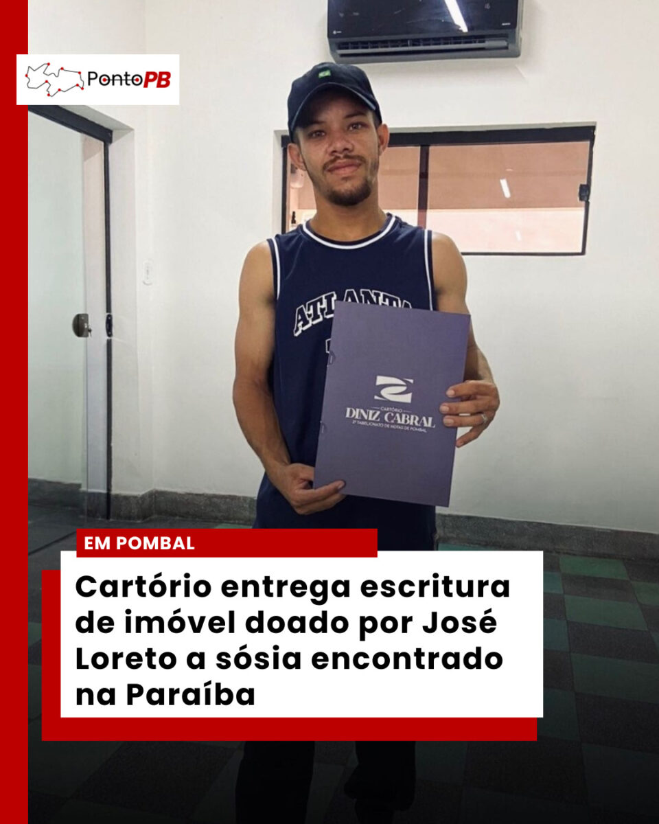 Paraibano recebe escritura de imóvel doado por ator em programa de televisão