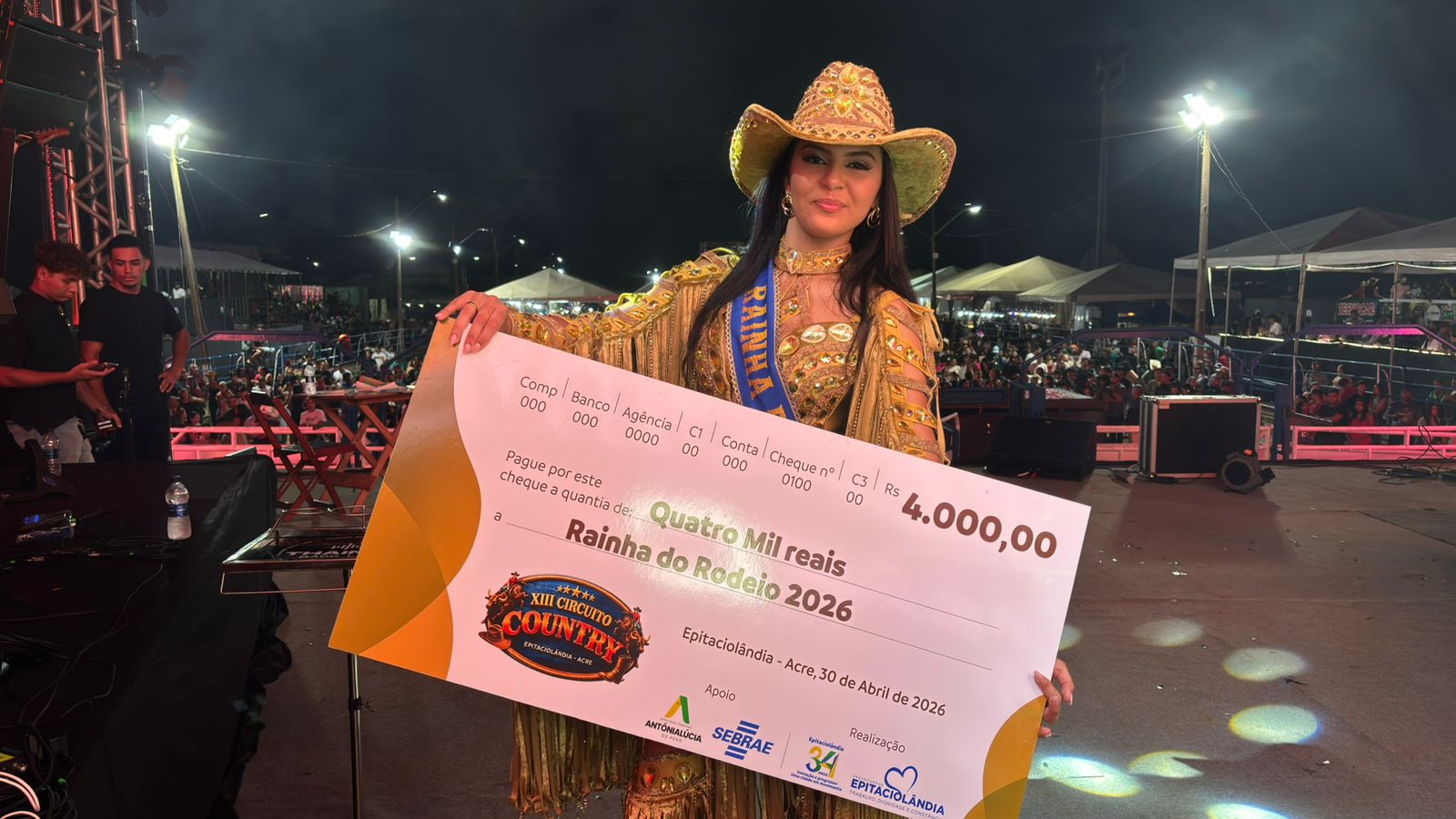 Concurso elege a Rainha do Circuito Country 2026 em noite marcada por beleza e conscientização