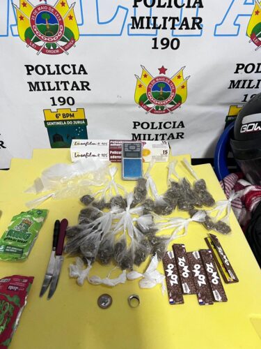 PM apreende drogas após troca de tiro em Marechal Thaumaturgo
