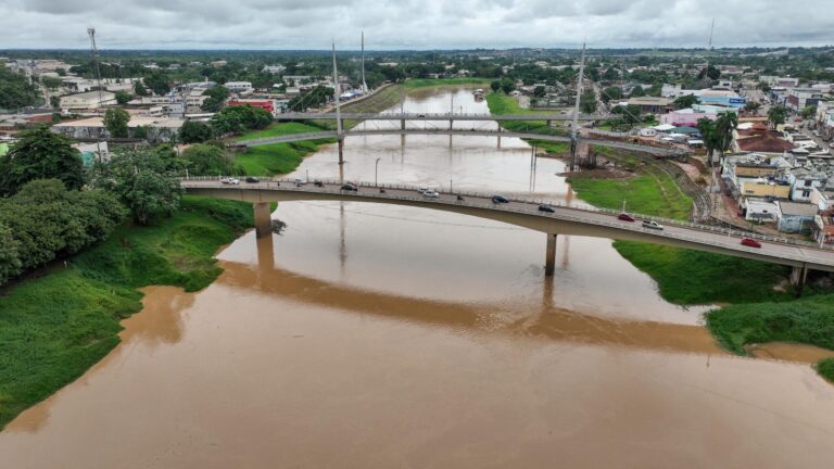 Rio Acre mantém tendência de baixa e amanhece em 4,97 metros nesta sexta Rio Acre mantém trajetória de baixa e amanhece em 4,97 metros nesta sexta