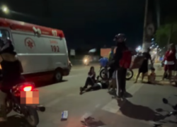 Motociclista fica ferido após carro invadir preferencial na Vila Betel