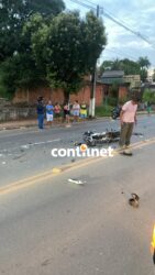 ContilNet Notícias - O seu portal de notícias do Acre Colisão entre carro e motocicleta deixa duas pessoas gravemente feridas em RB