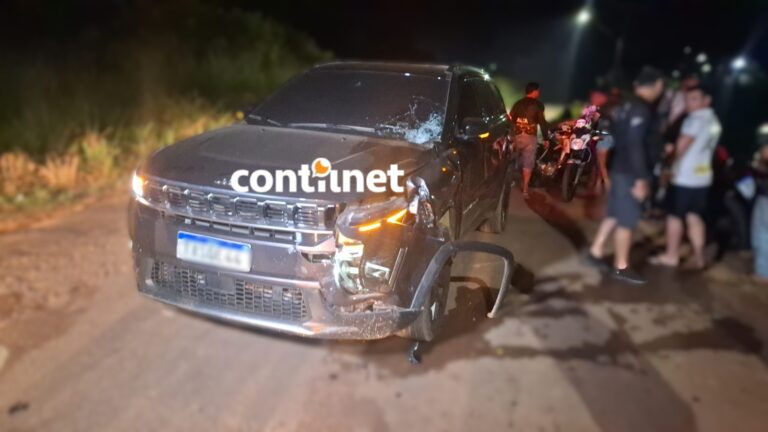 Colisão entre moto e carro deixa jovem com traumatismo craniano e fratura em Rio Branco
