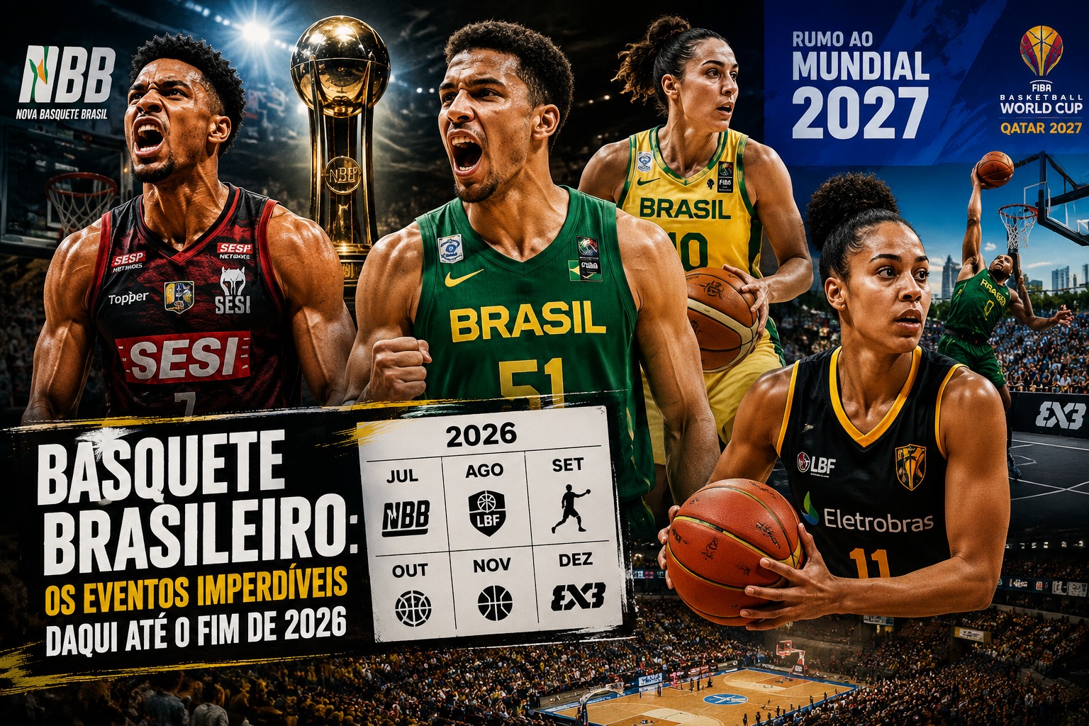 Basquete brasileiro: os eventos imperdíveis daqui até o fim de 2026 Basquete brasileiro: os eventos imperdíveis daqui até o fim de 2026