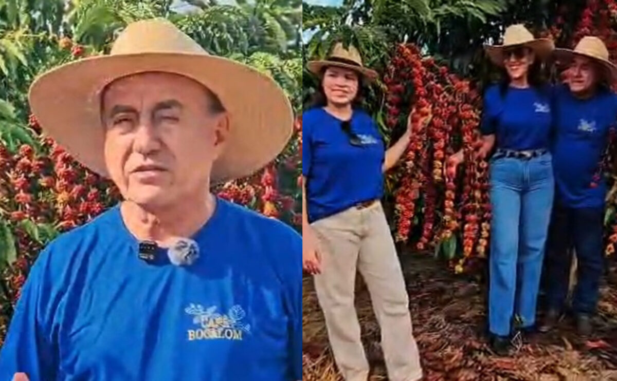 Bocalom grava campanha para multinacional em fazenda de café no Acre