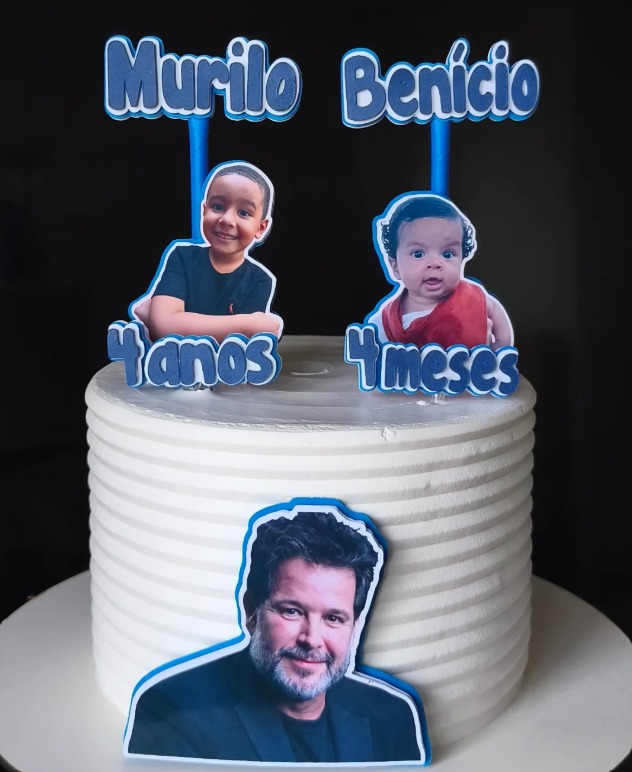 Boleira viraliza com bolo inspirado nos nomes Murilo e Benício