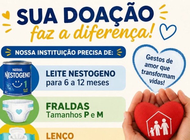 Casa de acolhimento faz campanha por leite e fraldas para crianças no Acre