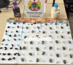 Adolescente é apreendida com drogas e homem é preso por corrupção de menores em RB