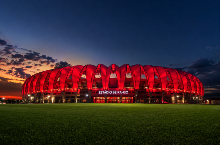 Estádio Beira-Rio preparado para receber Internacional e Athletic Club hoje, 12 de maio, às 19:30.