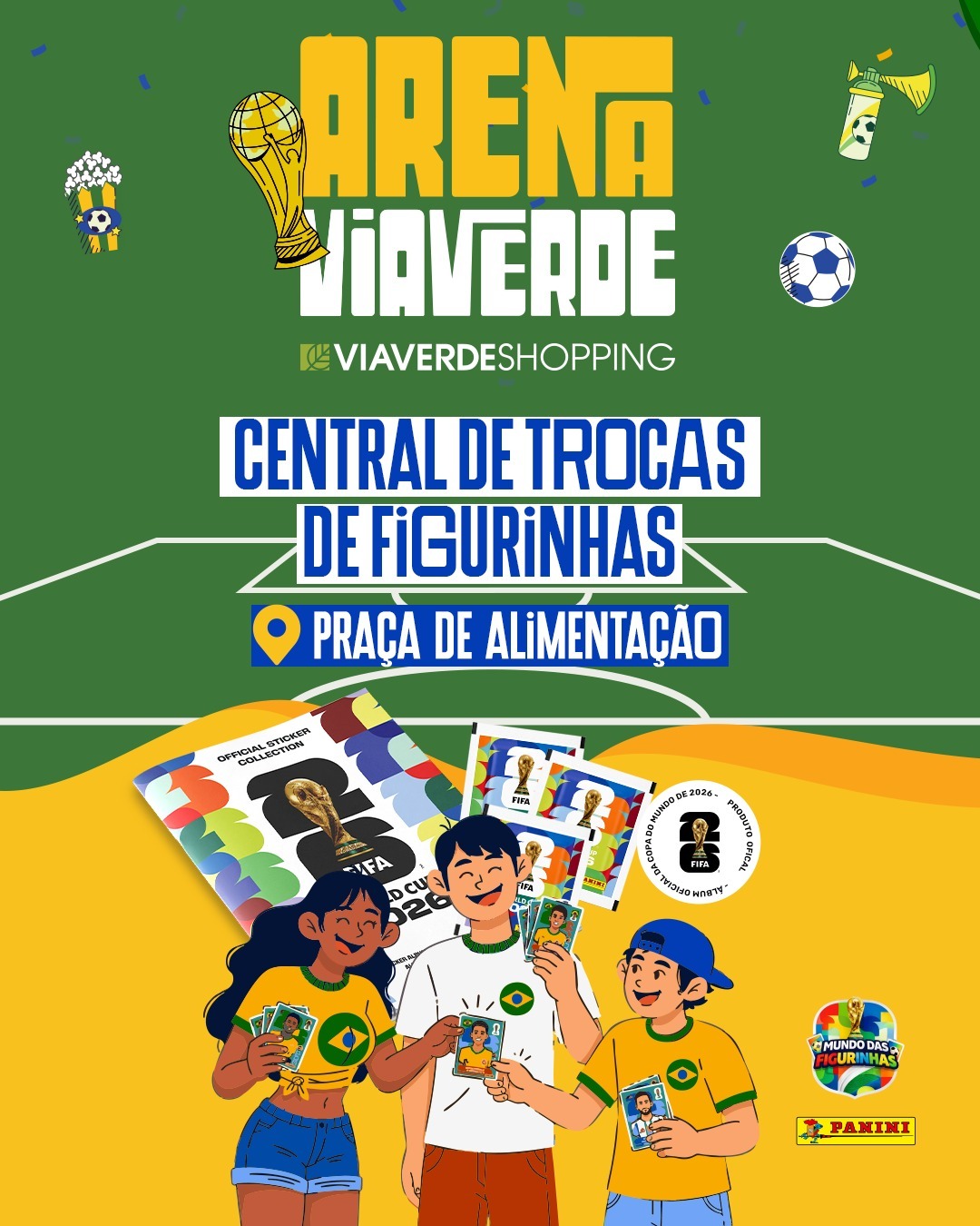 Via Verde Shopping lança espaço para troca de figurinhas da Copa