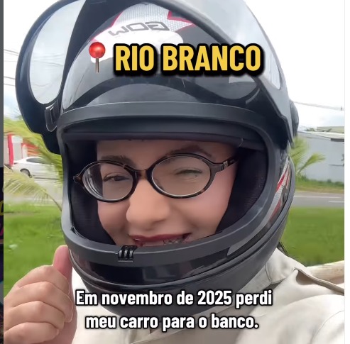No Acre, influenciadora relata recomeço após perder carro para banco