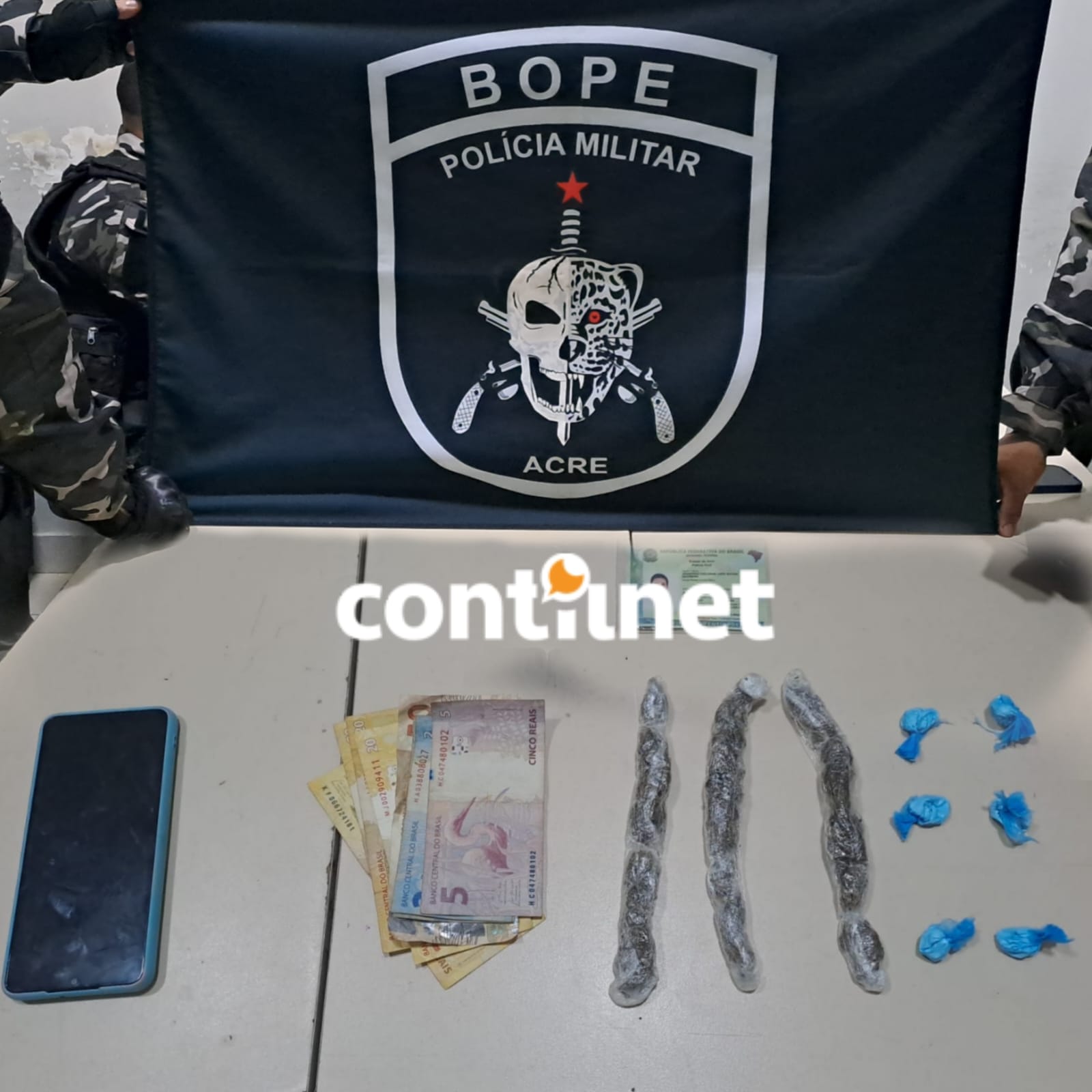 Mulher é presa com drogas e dinheiro durante ação em Rio Branco