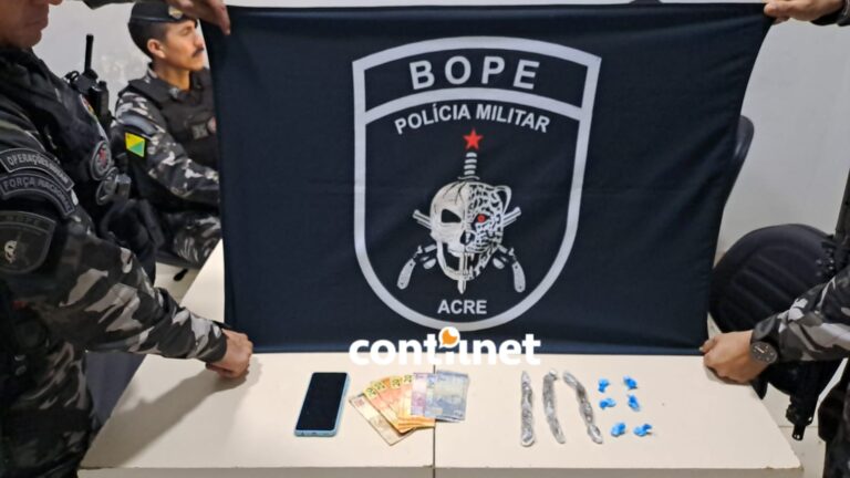 Mulher é presa com drogas e dinheiro durante ação em Rio Branco