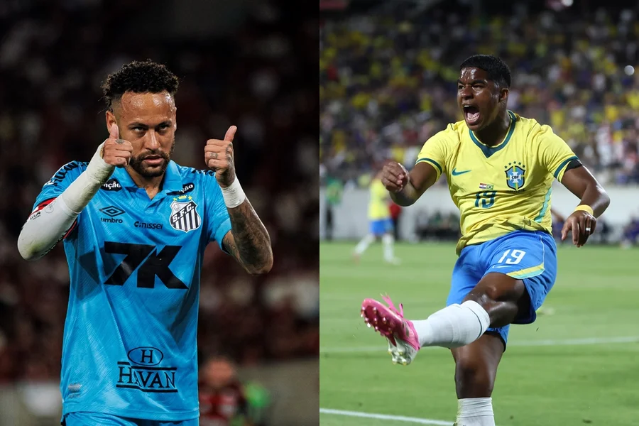 Neymar e Endrick celebram convocação em chamada de vídeo Neymar e Endrick celebram convocação em chamada de vídeo