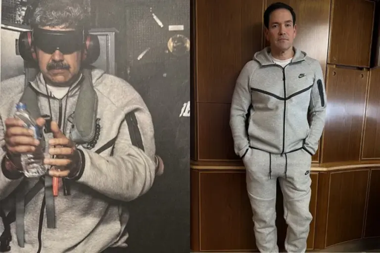 Rubio usa moletom igual ao de Maduro