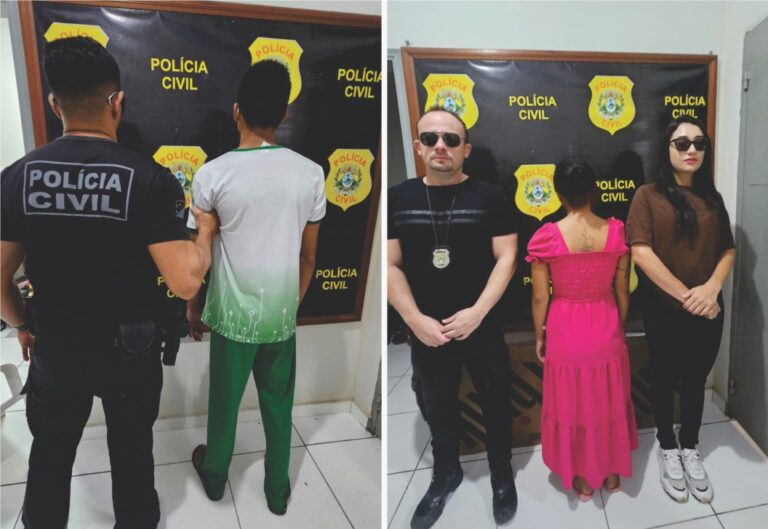 Polícia prendeu homem e apreendeu adolescente nesta quinta
