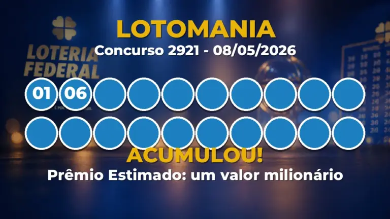Resultado da Lotomania Concurso 2921