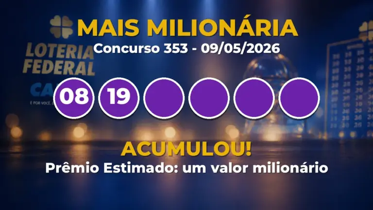 Resultado da Mais Milionária Concurso 353