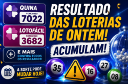 Acumulou: veja o resultado da Quina e de outras loterias de ontem