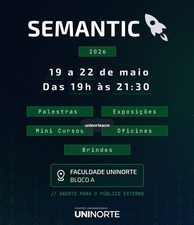Semana de tecnologia terá palestras, oficinas e minicursos no Acre
