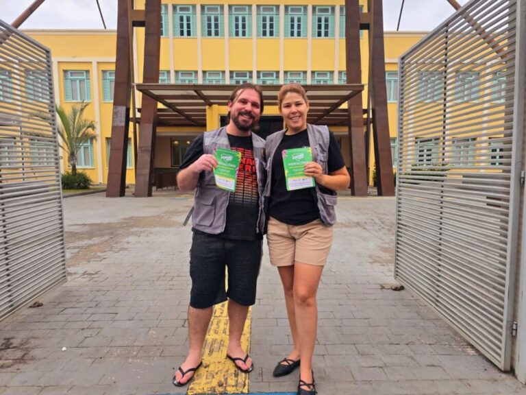 Fernanda e Álvaro Los aproveitaram para convidar o público para o Comic Nerd