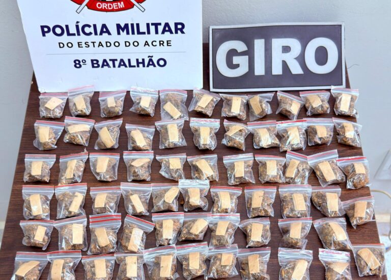 Polícia Militar apreende skank e prende suspeito por tráfico