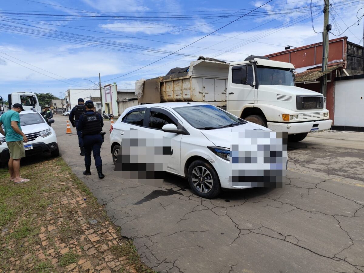 Aluna perde controle de carro durante teste de direção em Sena