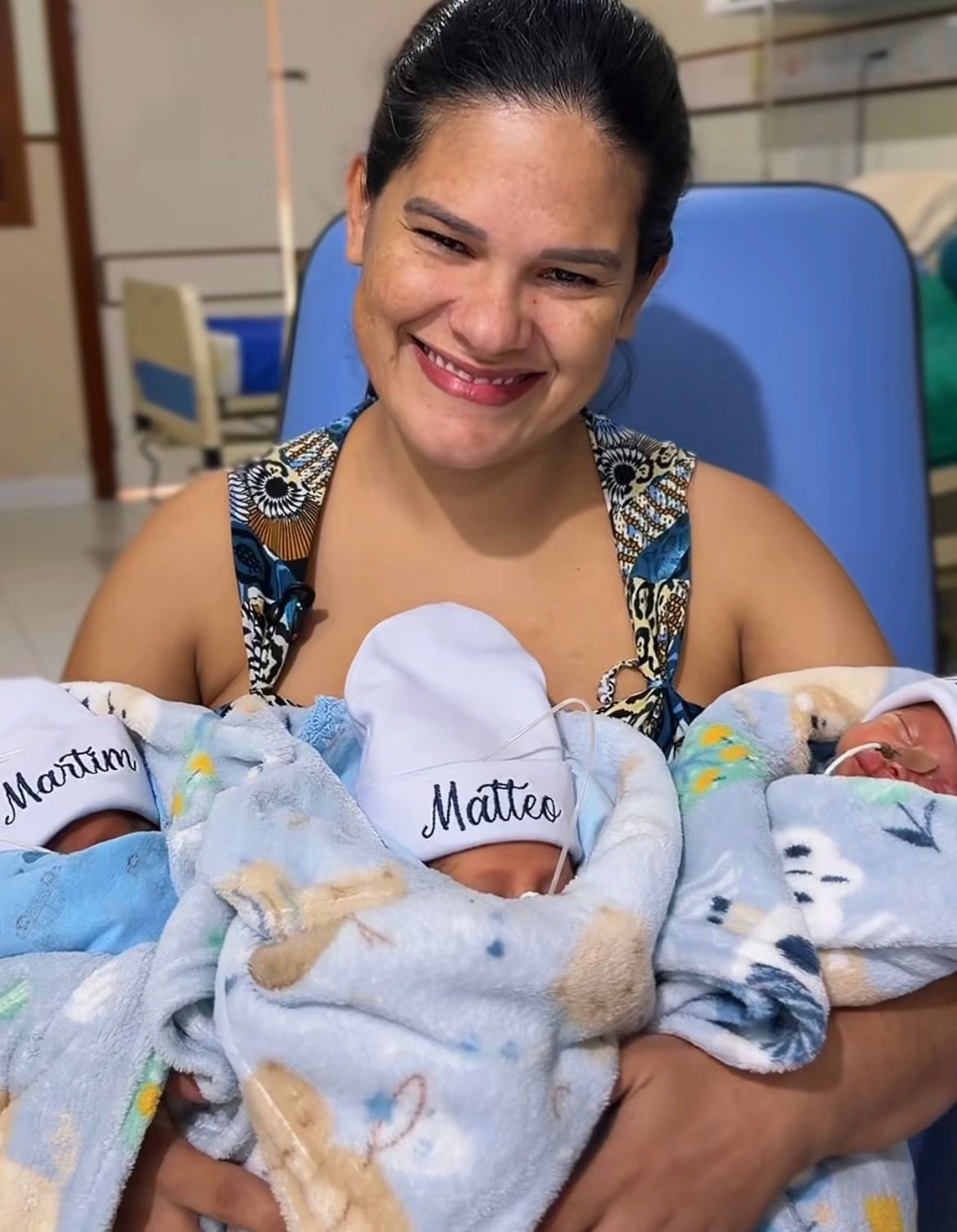 Acreana dá à luz a trigêmeos na maternidade de Rio Branco: “Esperava um”