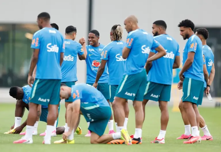 Com Neymar e sem Raphinha, Brasil faz último treino antes de pegar o Japão